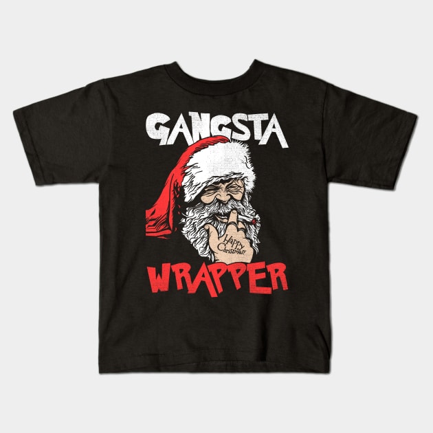 Gangsta Wrapper Kids T-Shirt by Sofiia Golovina